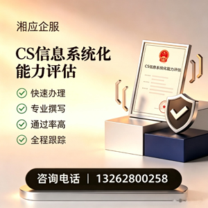 芜湖CS信息系统化能力评估申报服务