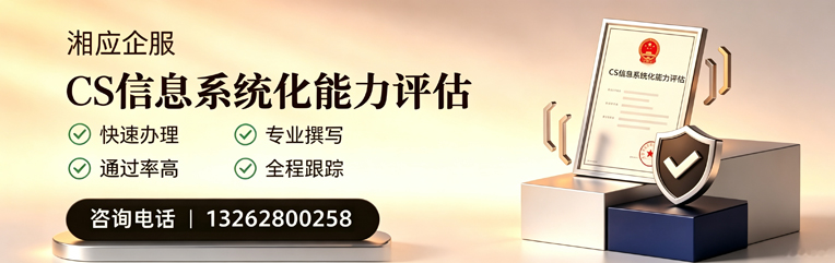 芜湖CS信息系统化能力评估申报服务